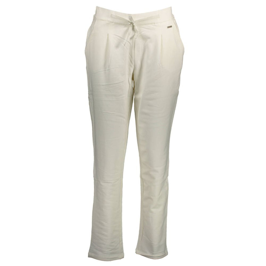 White Cotton Women's Trouser