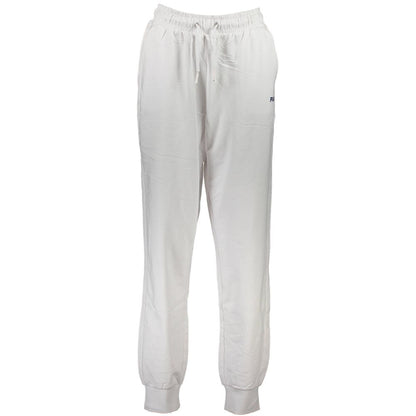 White Cotton Women's Track Pant