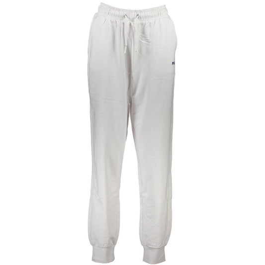 White Cotton Women's Track Pant