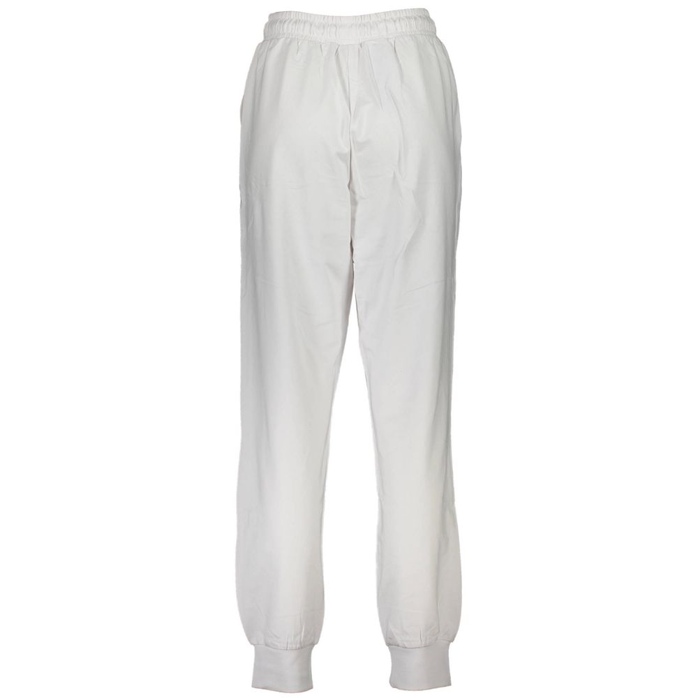 White Cotton Women's Track Pant