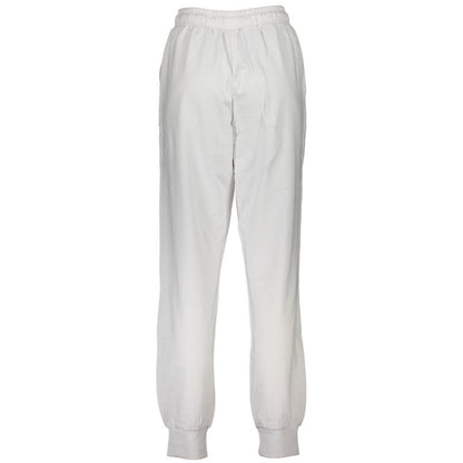 White Cotton Women's Track Pant