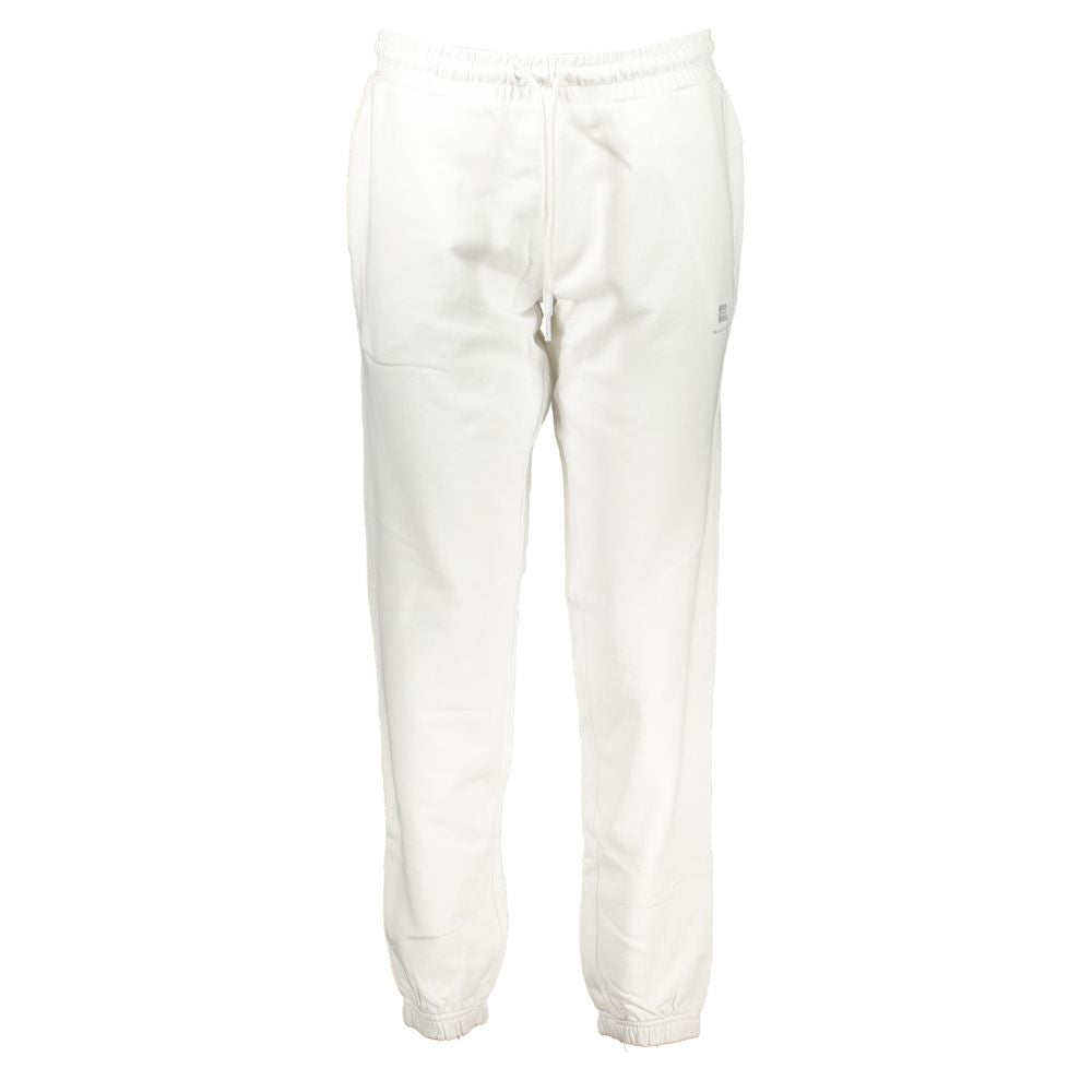 White Cotton Women Sweatpants