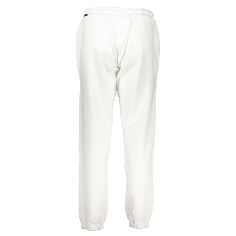 White Cotton Women Sweatpants