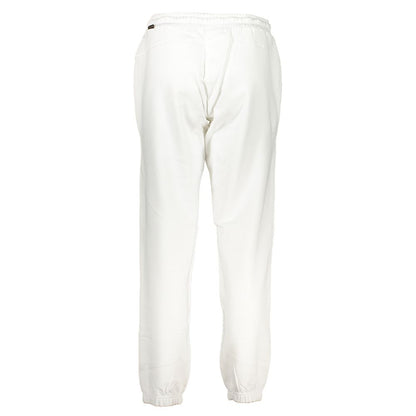 White Cotton Women Sweatpants