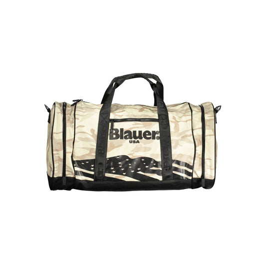 Beige Polyester Handbag