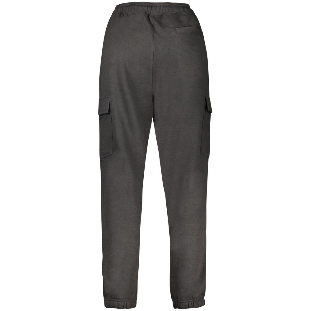 Black Cotton Men Track Pant