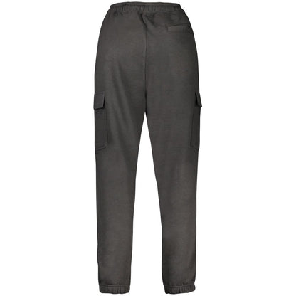 Black Cotton Men Track Pant