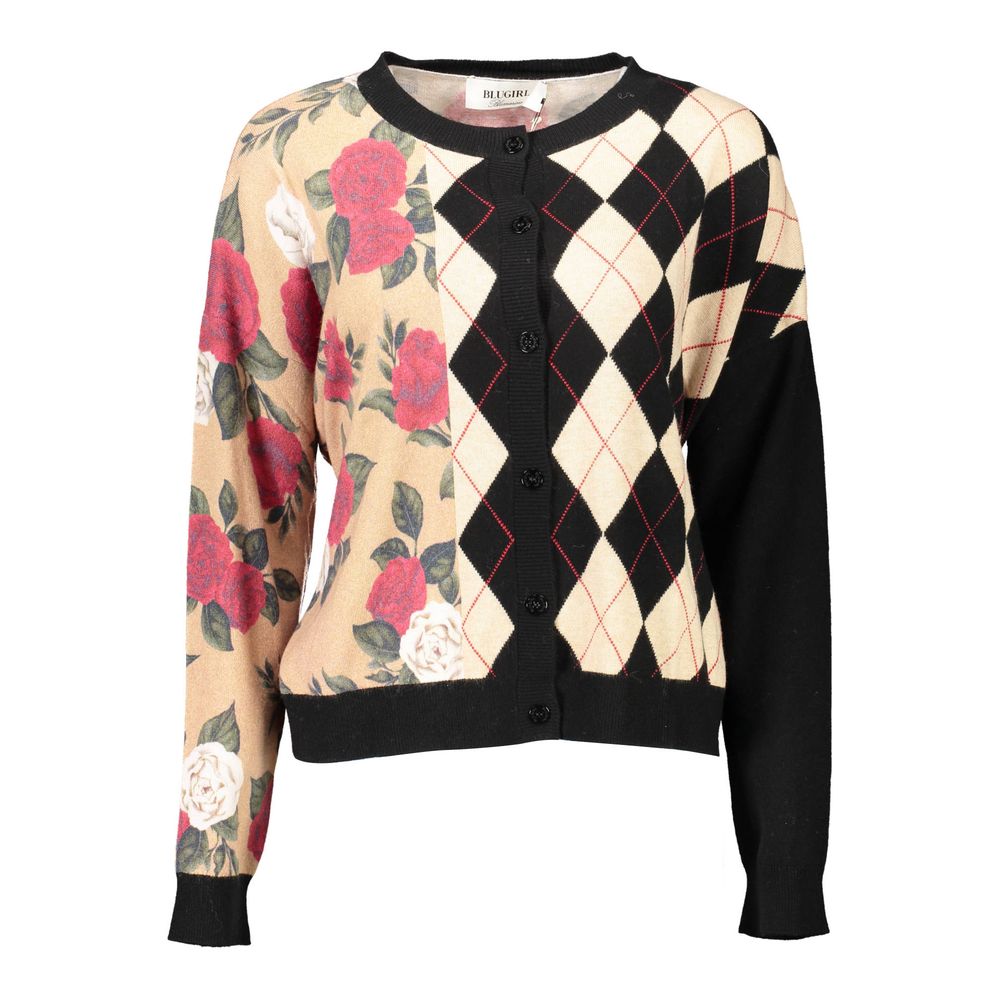 Beige Viscosa Women Cardigan