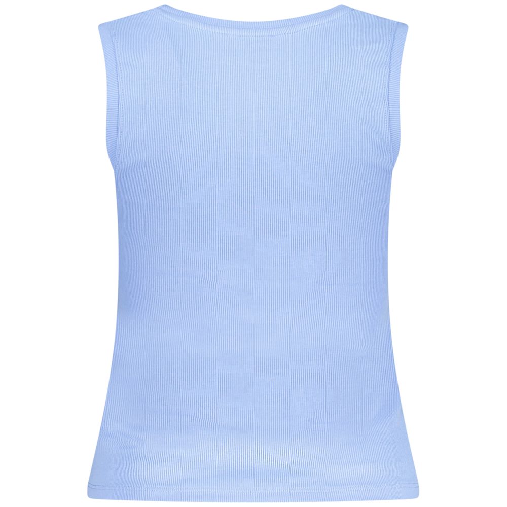 Azzurro Cotton Women Canotta