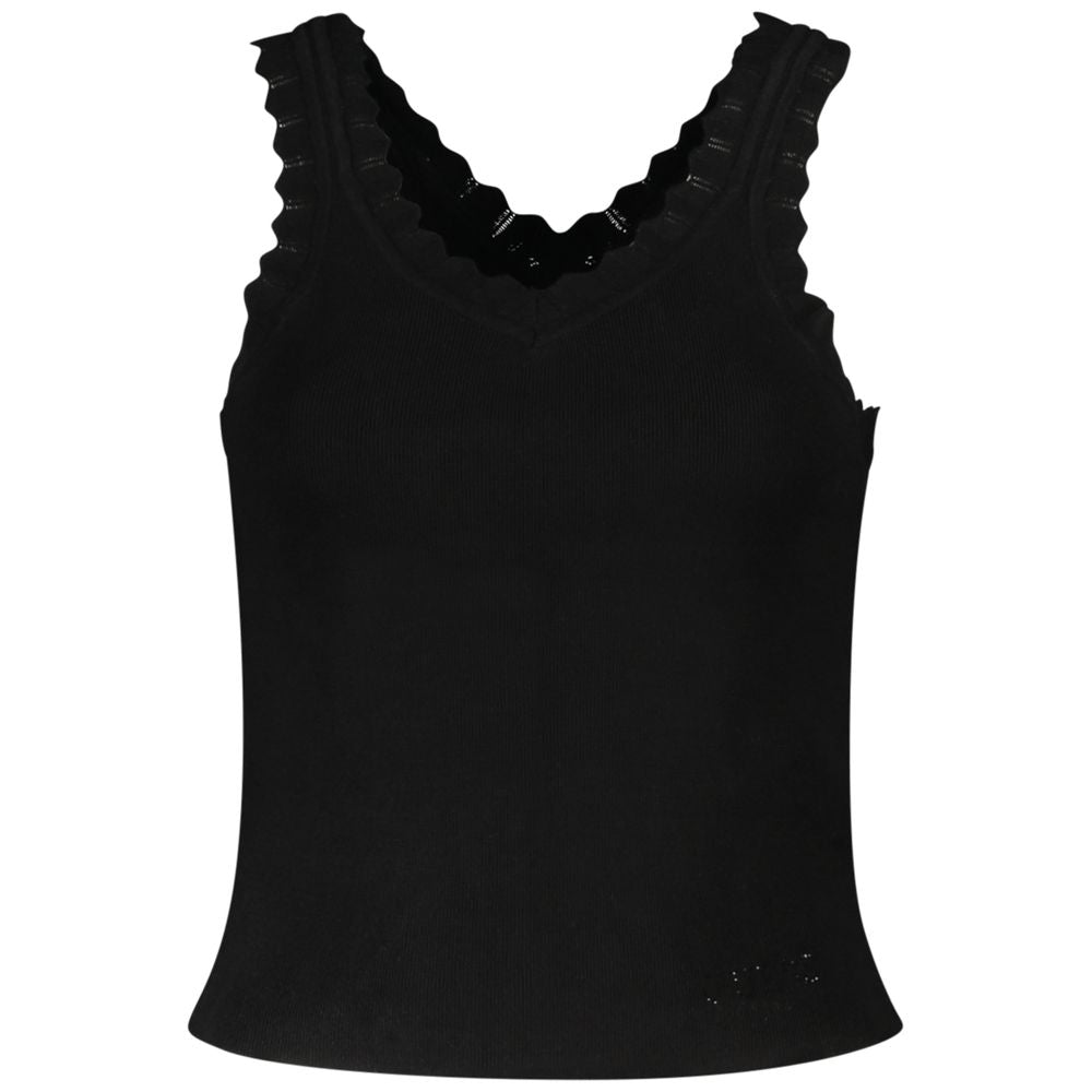 Black Viscose Women's Tank Top