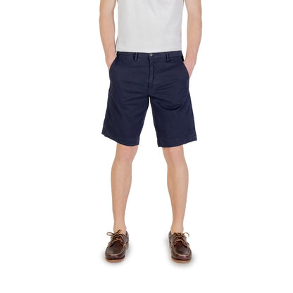 Blue Cotton Bermuda Shorts