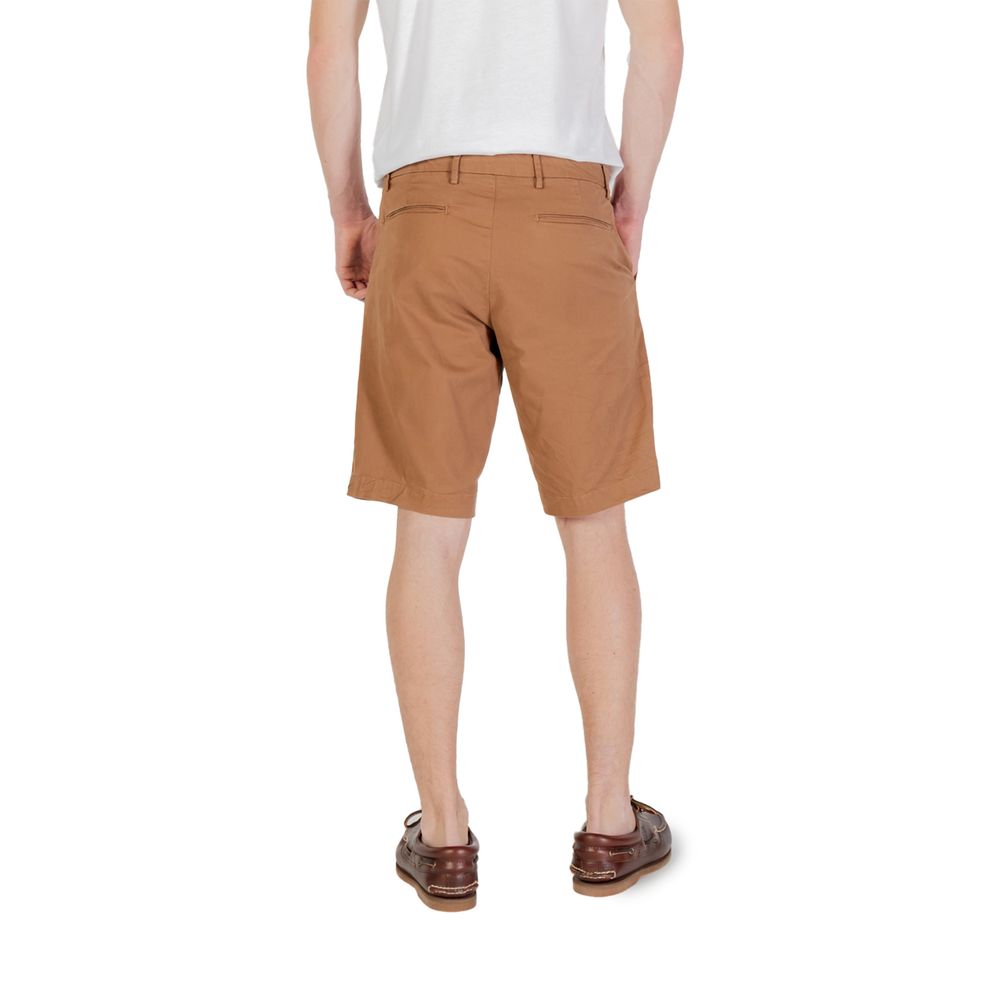 Beige Cotton Bermuda Shorts