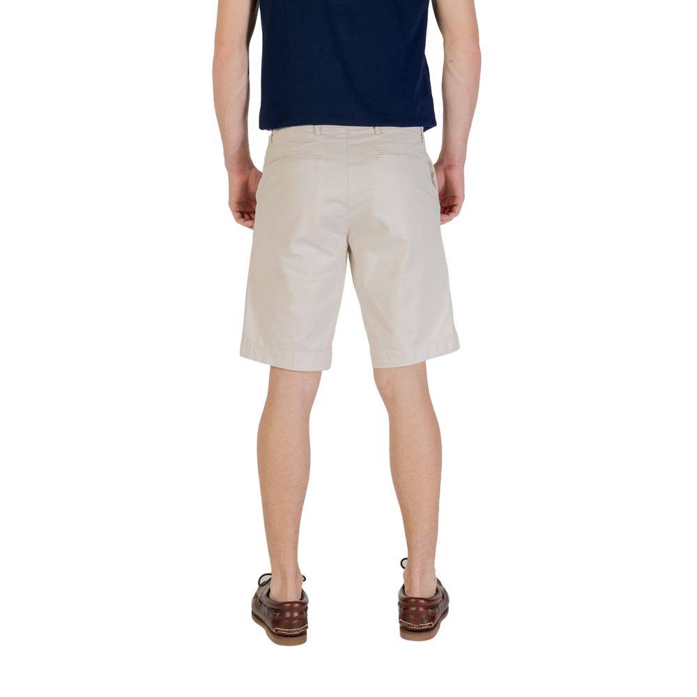 Bicolor Cotton Bermuda Shorts
