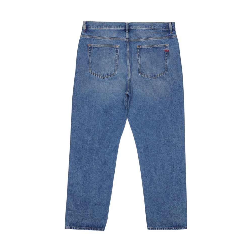 Blue Cotton Relaxed Fit Jeans