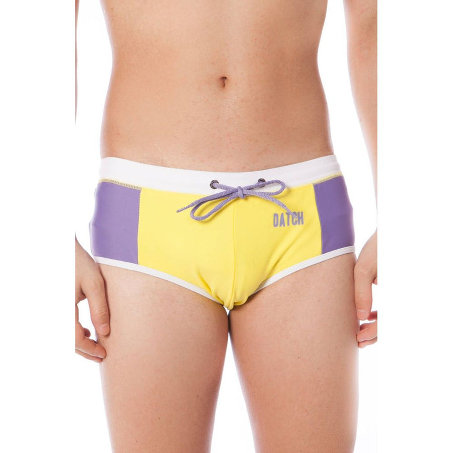 Giallo Poliammide Men Swim Brief