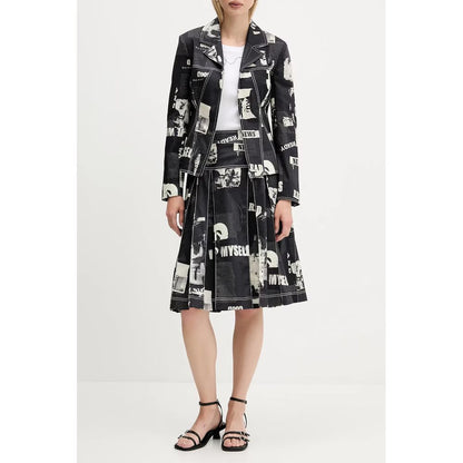 Black Cotton Women Skirt