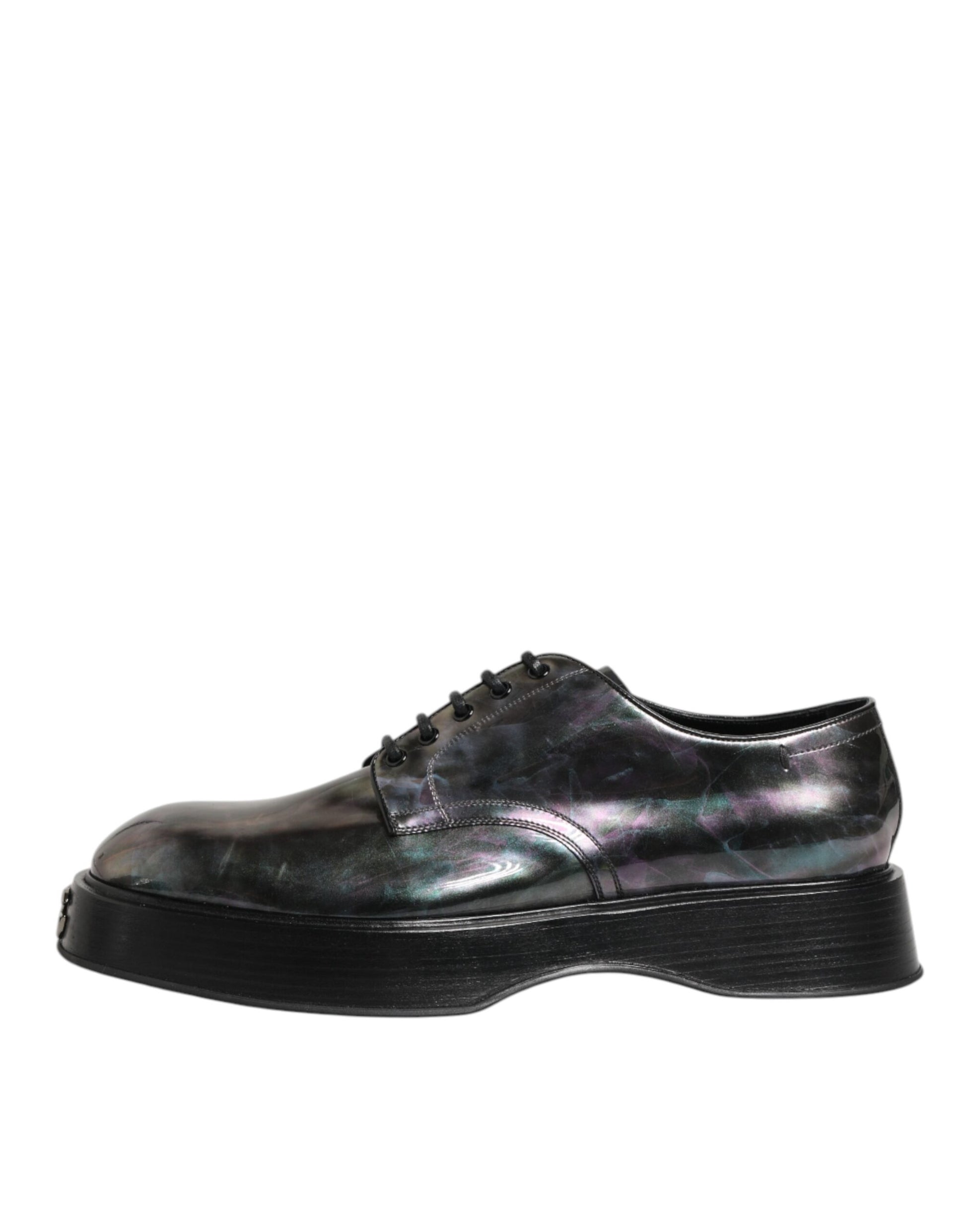 Multicolor Leather Lace-up Men Formal Derby Shoes