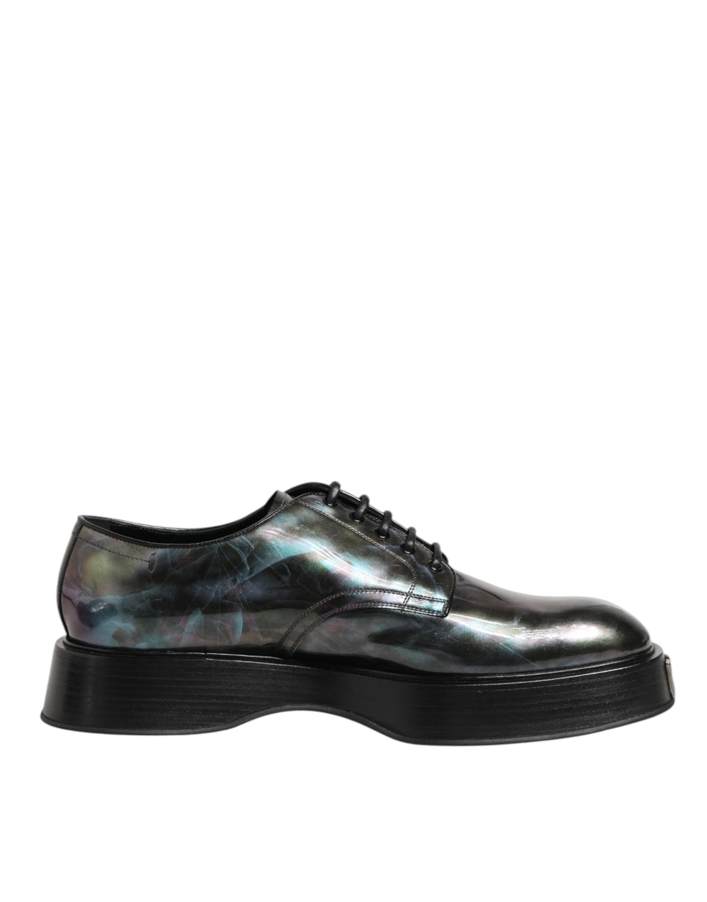 Multicolor Leather Lace-up Men Formal Derby Shoes