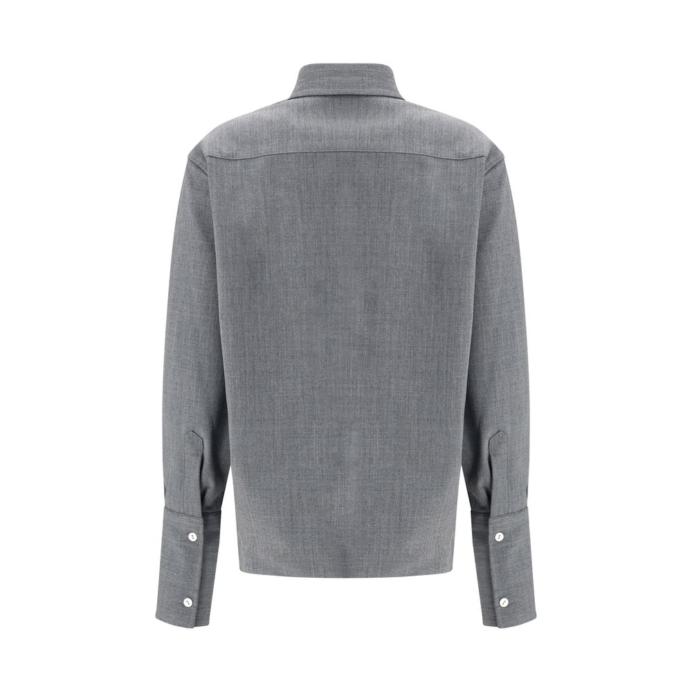 Gray Wool Oves Aries Shirt