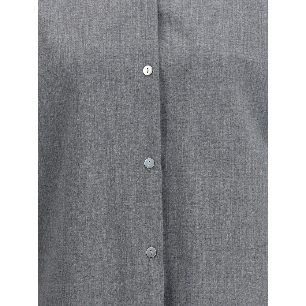 Gray Wool Oves Aries Shirt