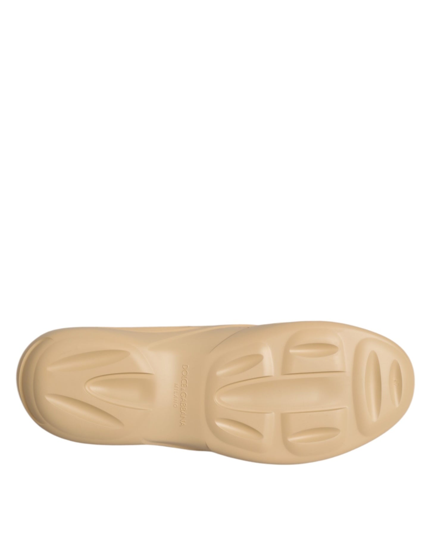 Beige Rubber Slides Low Top Sneakers Shoes