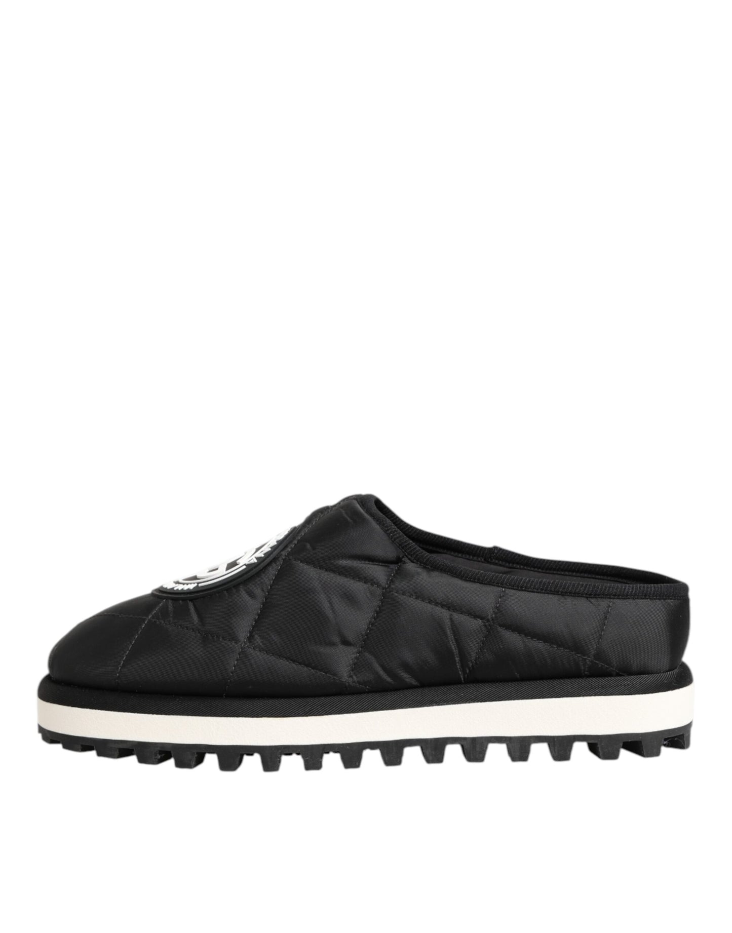 Black Nylon Low Top Slip On Sneaker Shoes