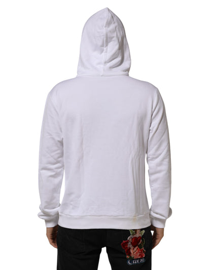White Sacred Heart Hooded Sweatshirt Sweater