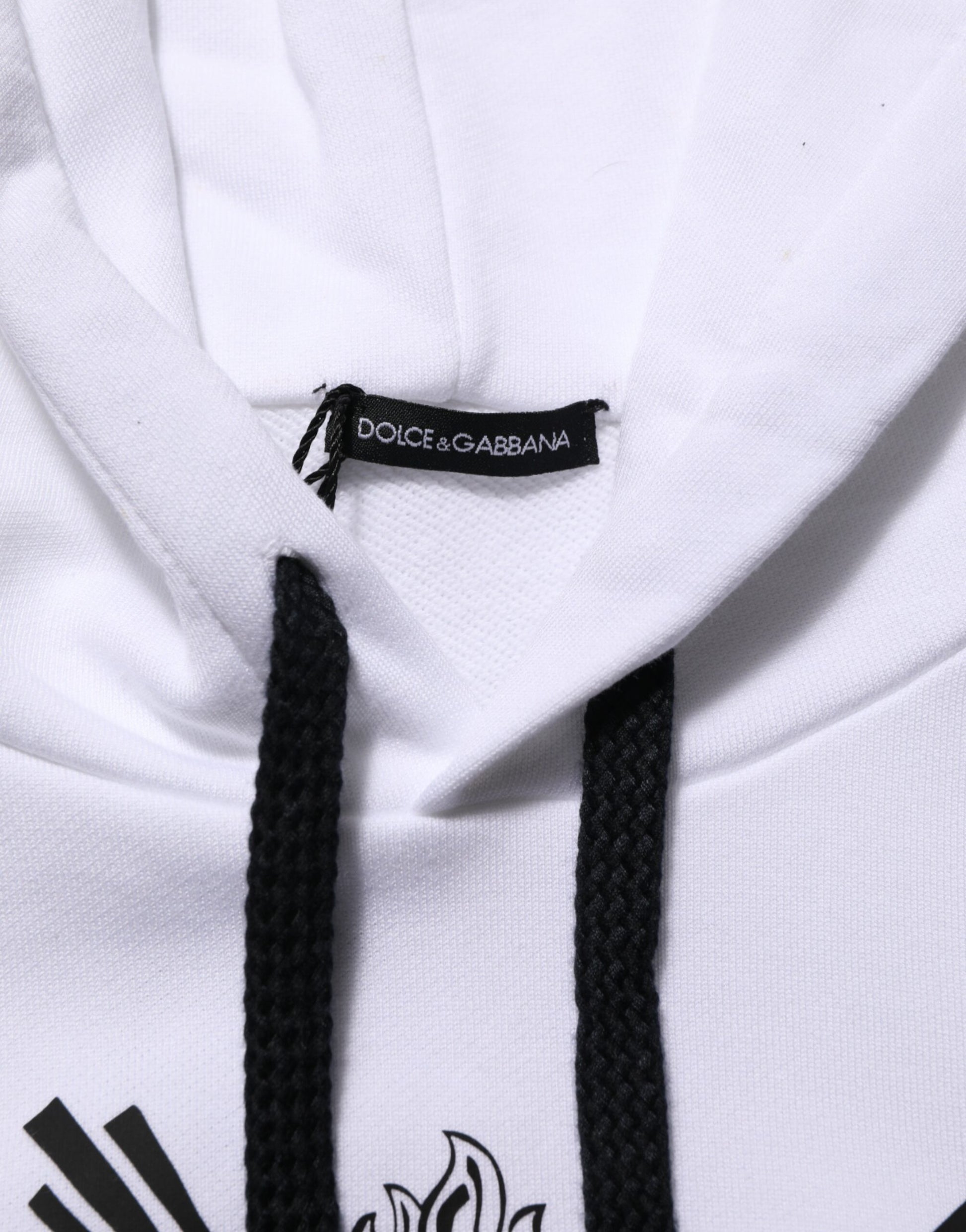 White Sacred Heart Hooded Sweatshirt Sweater