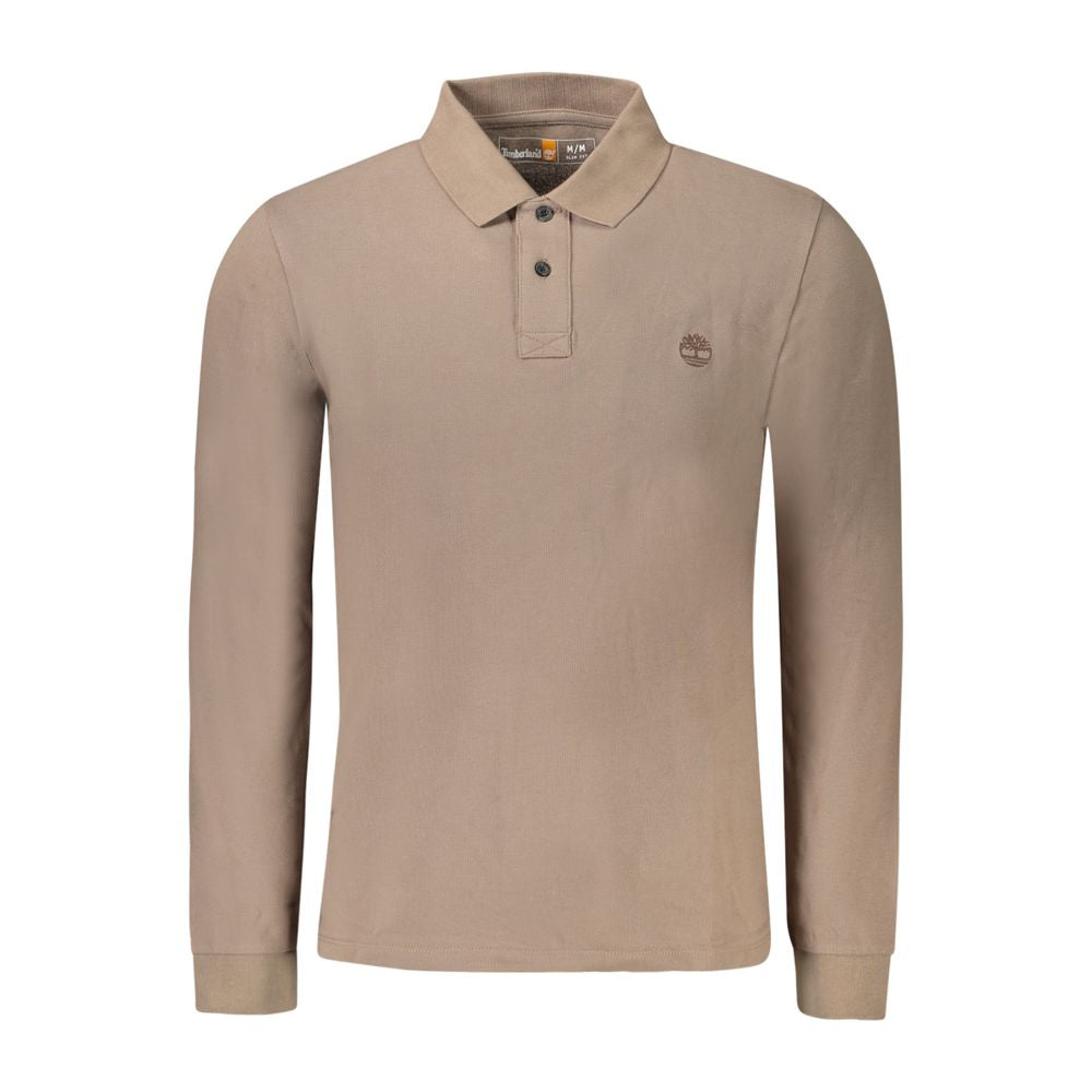 Marrone Cotton Men Polo Shirt