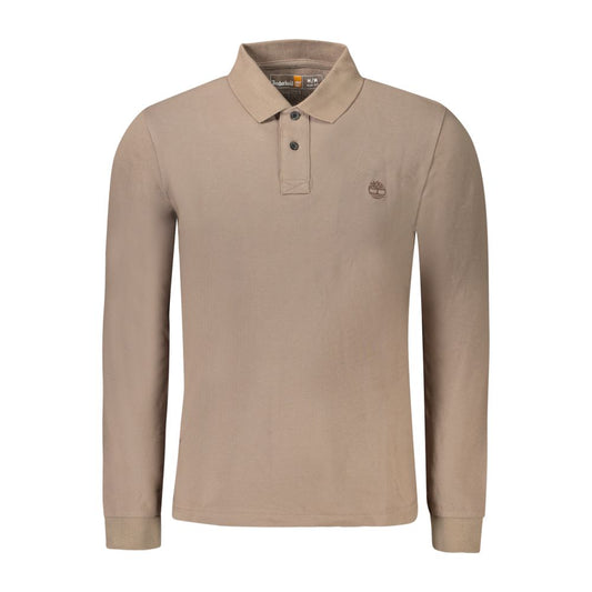 Marrone Cotton Men Polo Shirt
