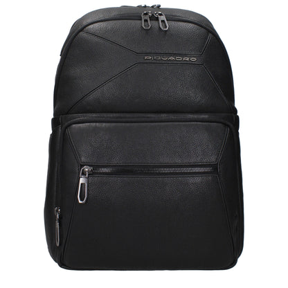 Black Leather Backpack
