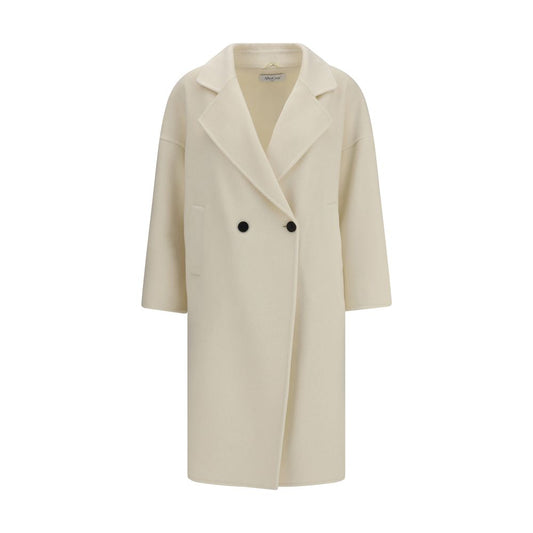 Cream Fleece Wool Coat