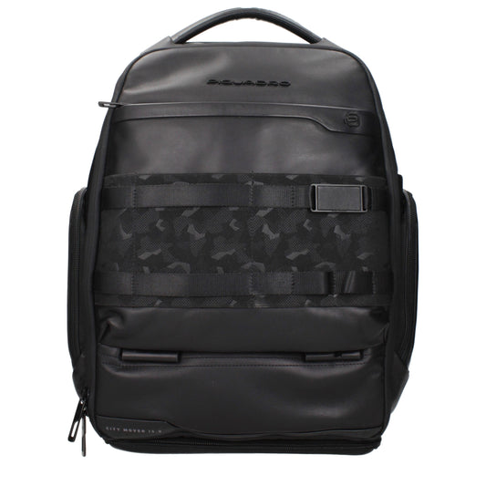 Black Leather Backpack