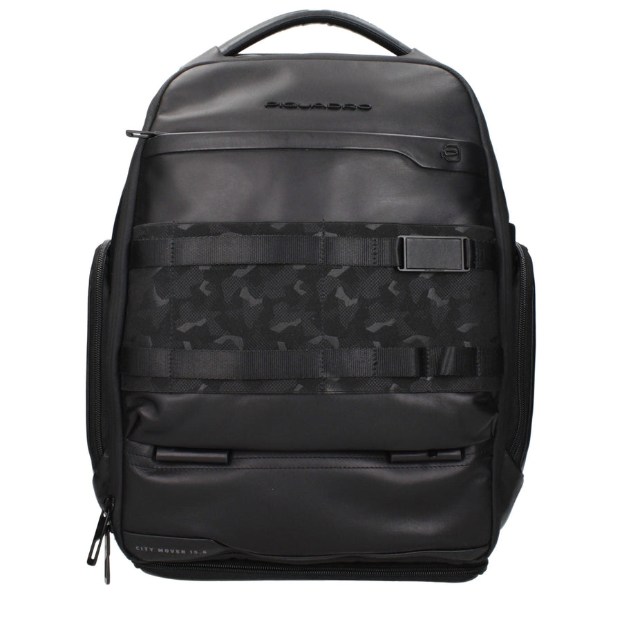 Black Leather Backpack