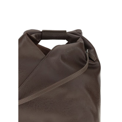 Brown Polyethylene Shoulder Bag