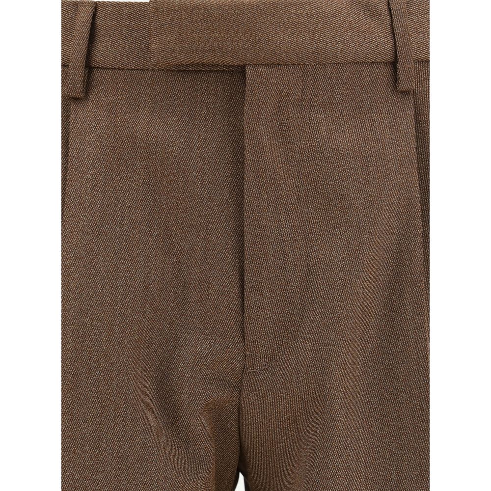 Brown Wool Dress Pants
