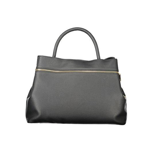 Black Polyethylene Women Handbag