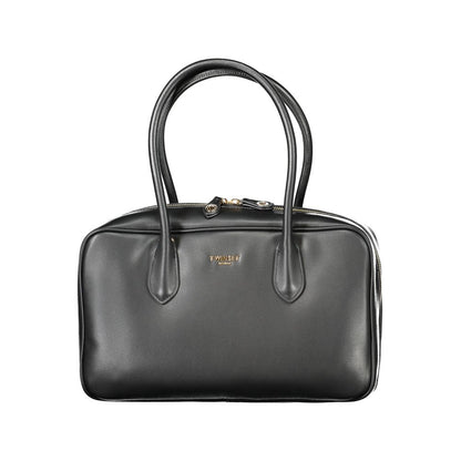 Black Polyethylene Women Handbag