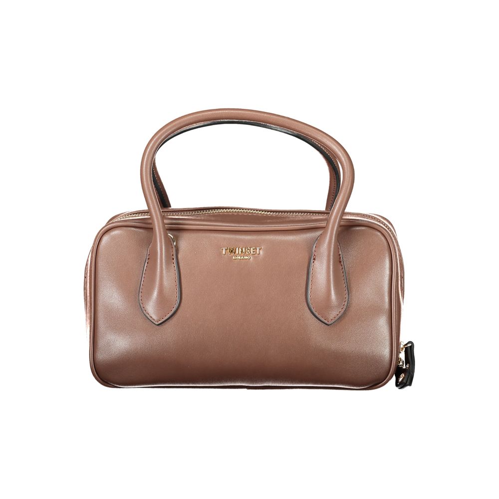 Brown Polyethylene Handbag