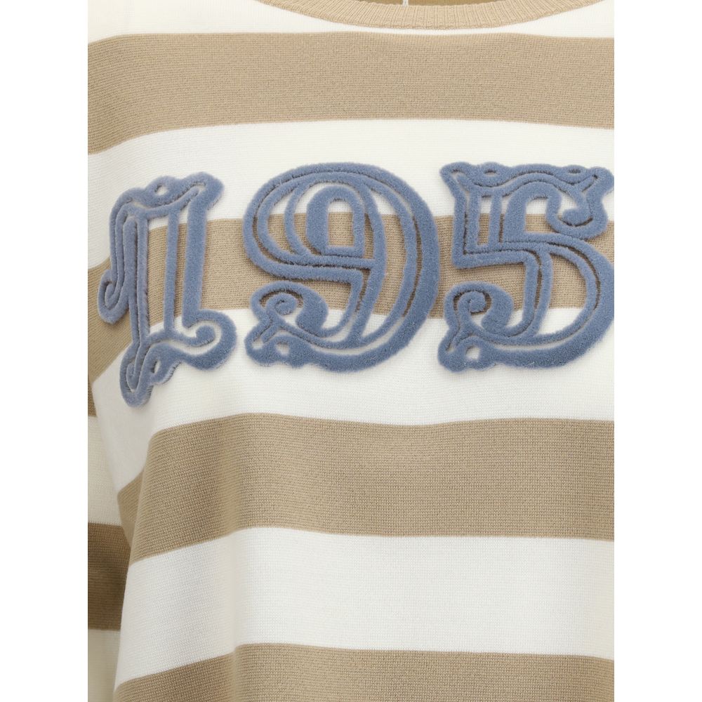 Beige Fleece Wool Sweatshirt