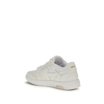 White Calf Leather Bos Taurus Low Top Sneakers