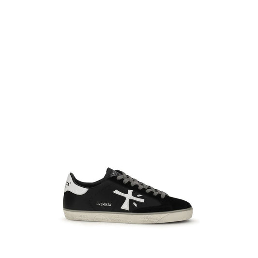Black Rubber Low Top Sneakers