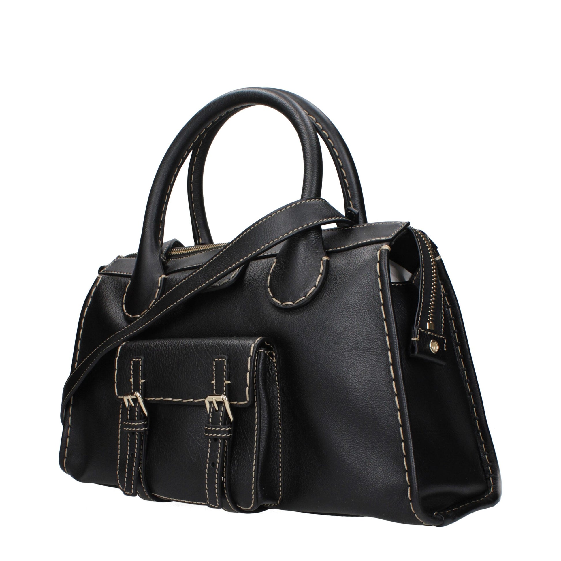 Black Leather Handbag