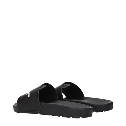 Black Cotton Slippers