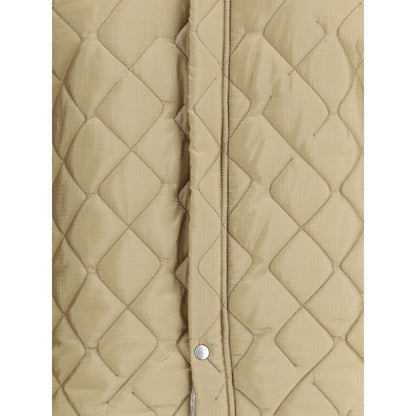 Beige Polyamide Bomber