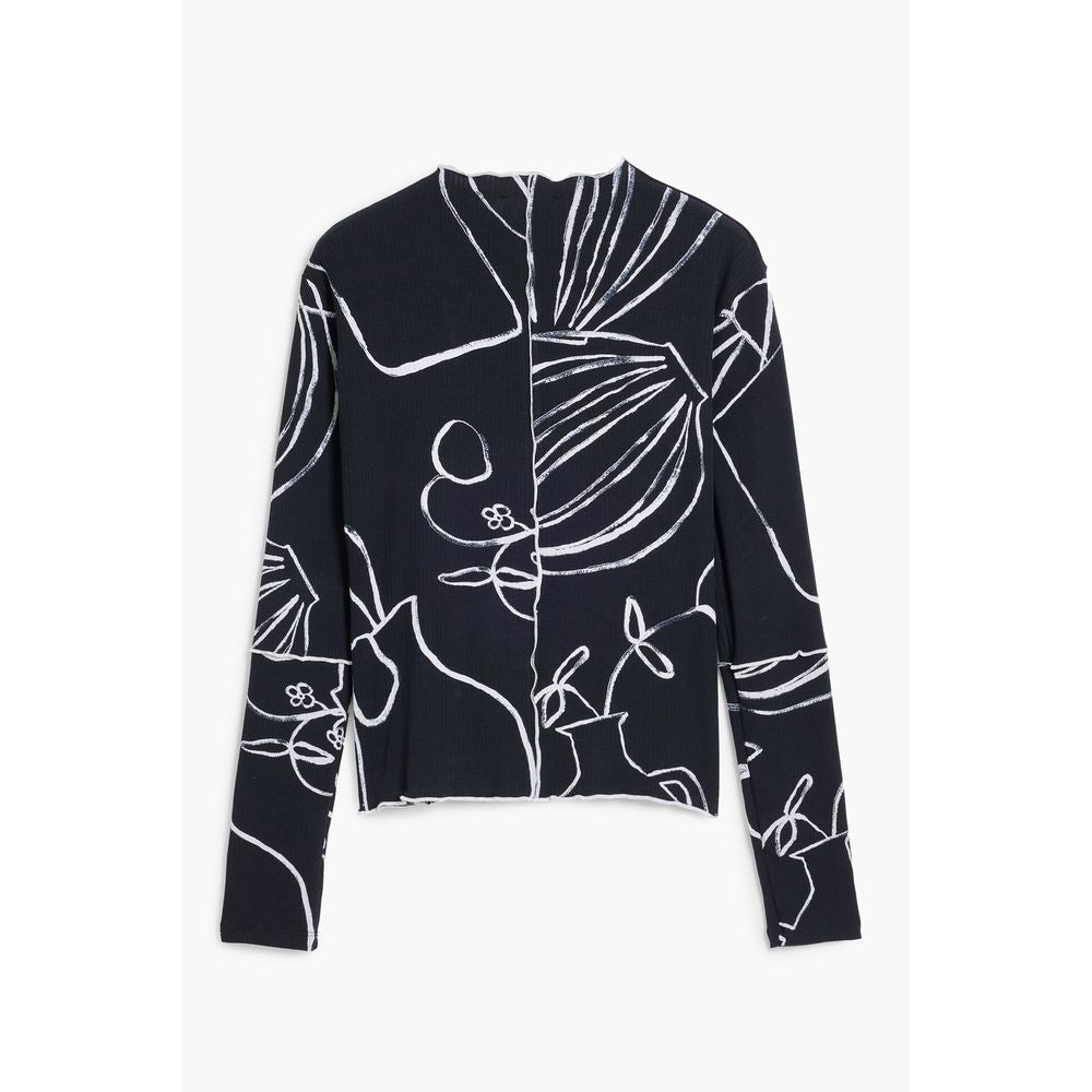 Black Elastane T-Shirt