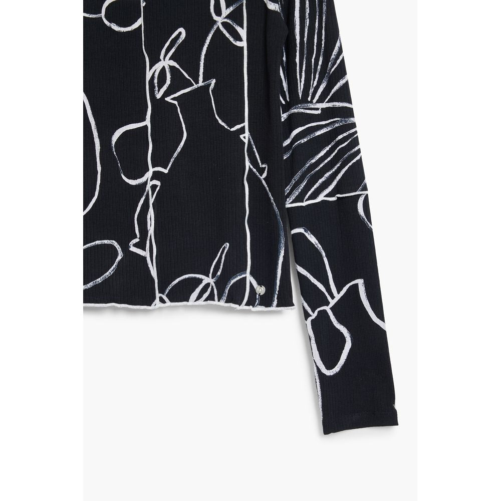 Black Elastane T-Shirt