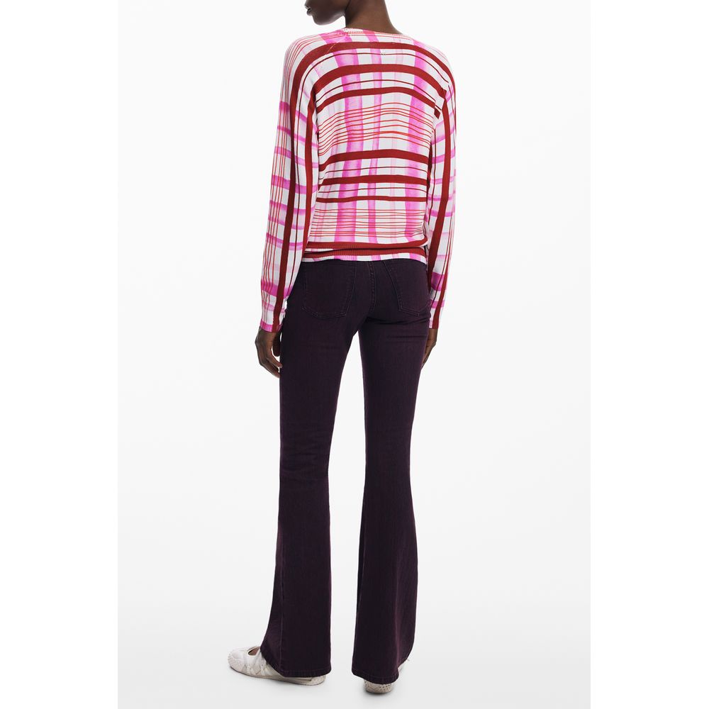 Pink Viscose Women Sweater