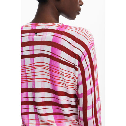 Pink Viscose Women Sweater