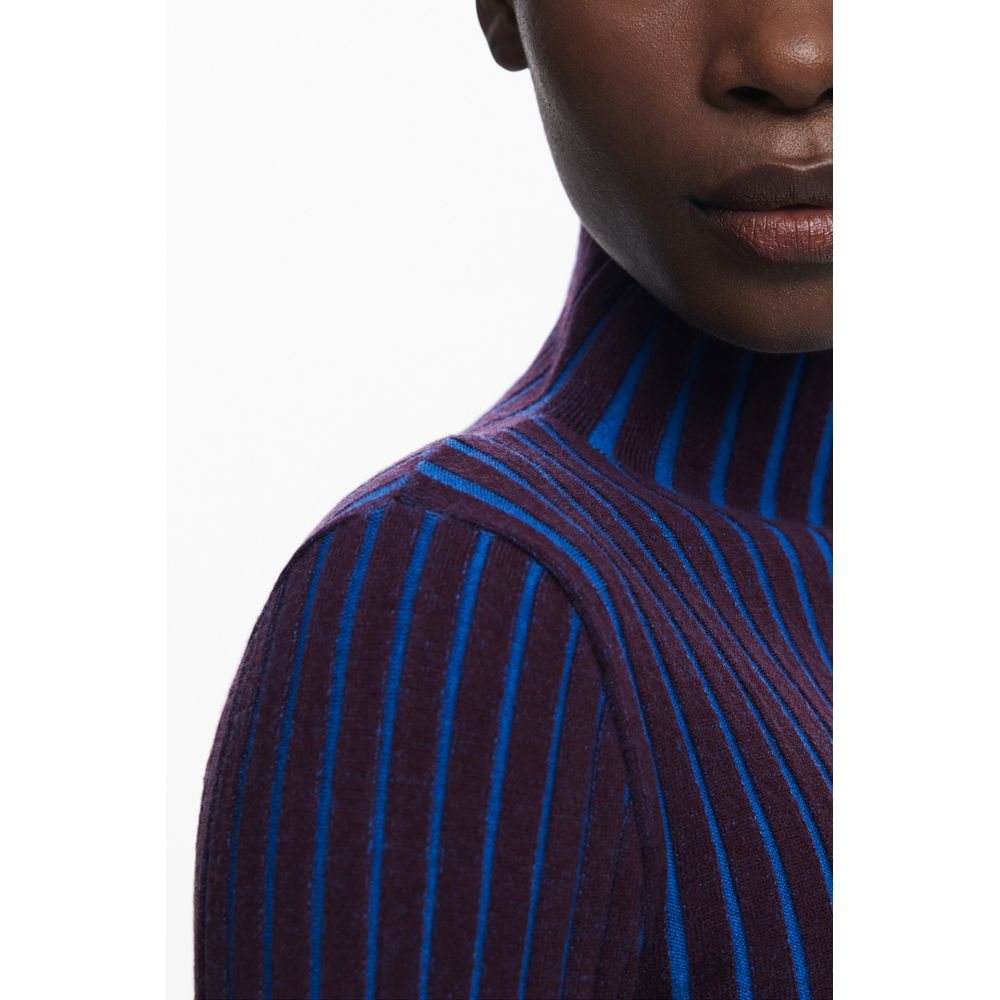 Brown Polyester Women Sweater